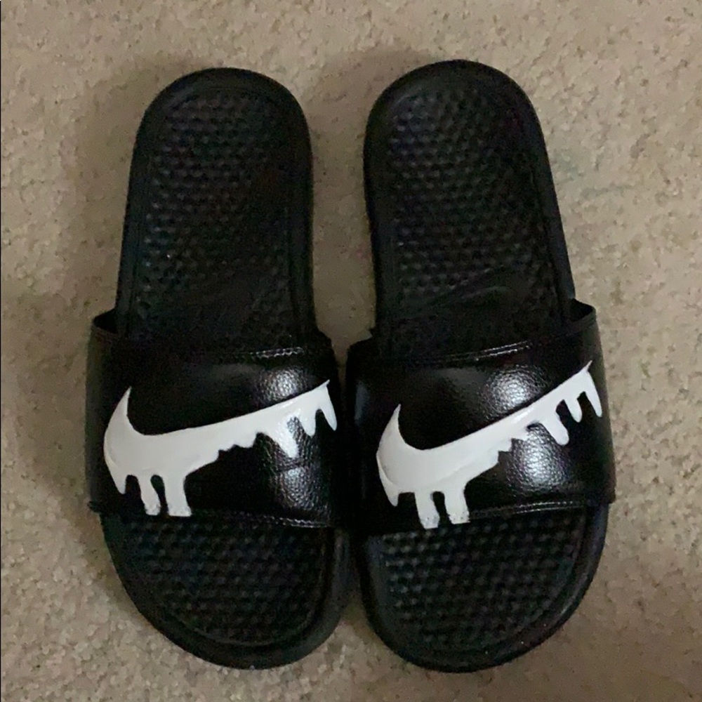 Customized Drip Nike Slides